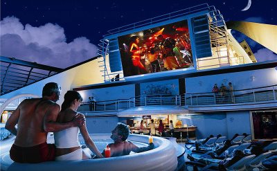 Princess Cruises movies under stars